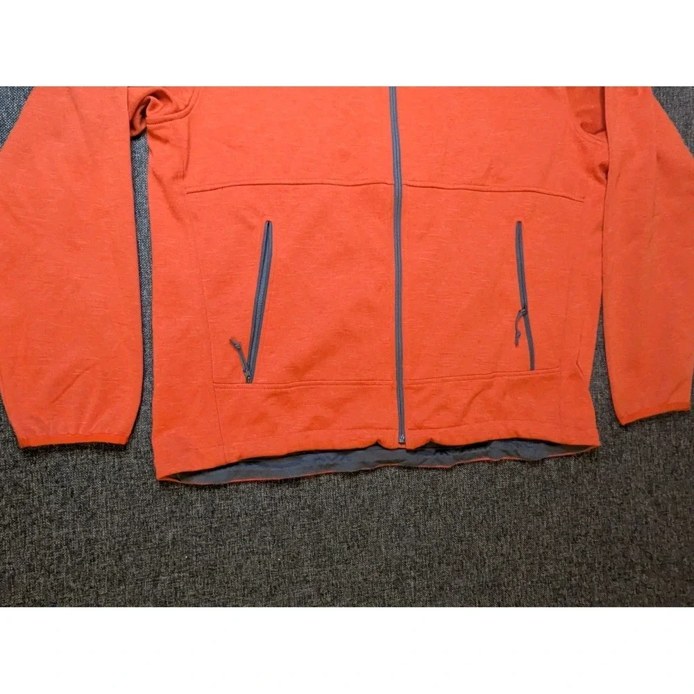 The North Face Jacket Men's XL‎ Orange Fleece Lined Full Zip Bionic Outdoor Coat